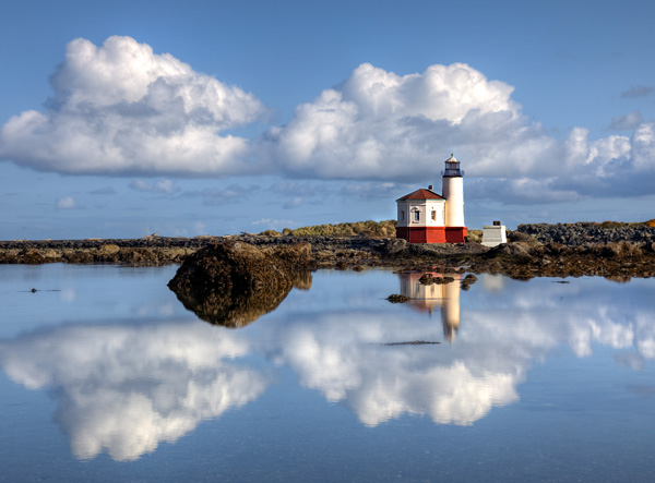 Coquille River Lighthouse by JerriLynn Woolley