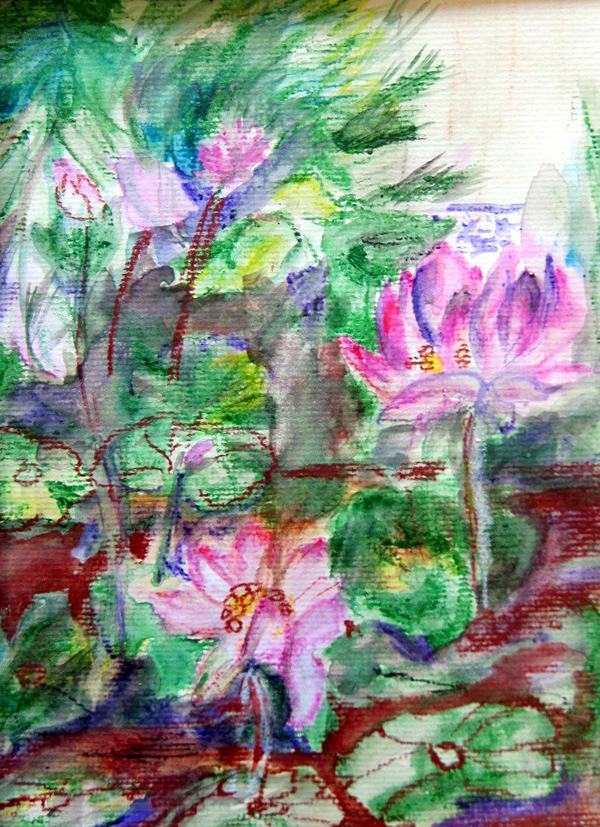 "Water Lillies" By Sally Morris