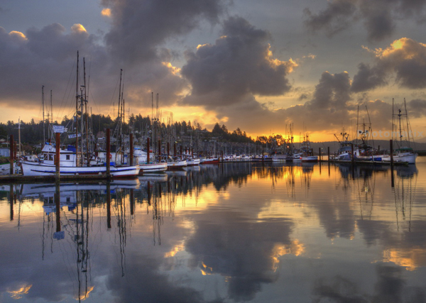 "Yaquina Sunrise" by Ted Crego