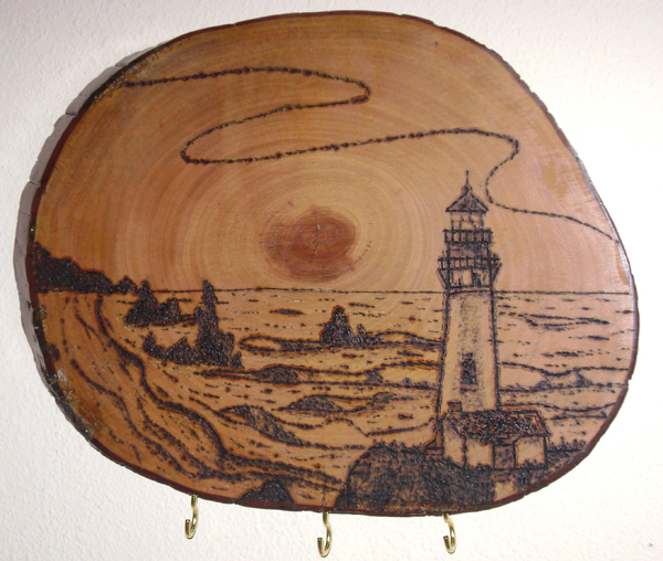 "Pyrography Key Holder"