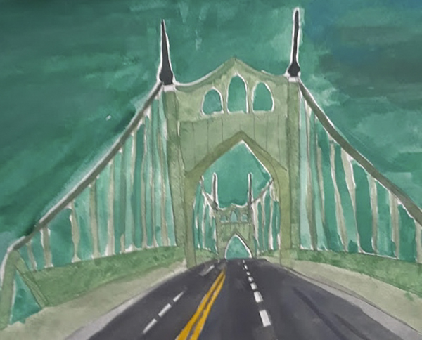 "St. John's Bridge" by Una Burke