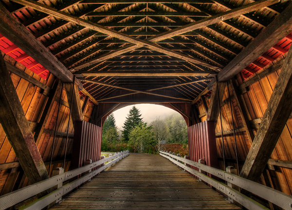 "Fisher School Bridge" by Ted Crego