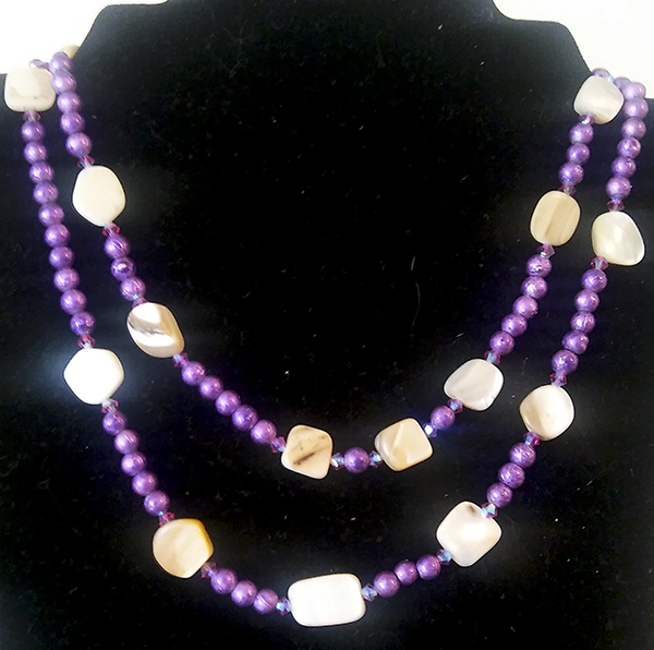 Purple Necklace by Diana Perez